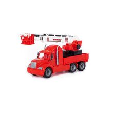 Masina pompieri+macara - Mike, 82x19x37 cm, Wader, 7Toys