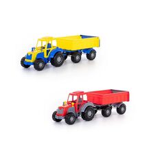 Tractor cu remorca, 59x17x18cm, 7Toys