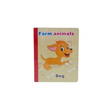 Carte 6 puzzle din lemn - Animalele de la ferma, 7Toys