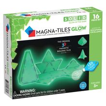 Magna-Tiles Glow, set magnetic fosforescent, 7Toys