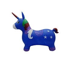 Unicorn din cauciuc gonflabil albastru, 7Toys