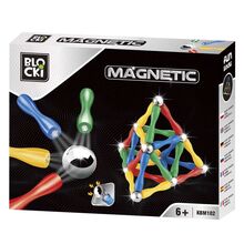 Joc constructii magnetice 63 piese, 7Toys