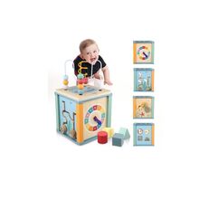 Cub educativ 5 in 1 activitati pentru copii, Ocean , 18.5 x 30.5 x18 cm, 7Toys