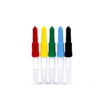 Set markere creative de suflat pentru textile 5 culori + 1 sablon, 7Toys