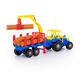 Tractor cu remorca si lemne, 61x17x25 cm, 7Toys